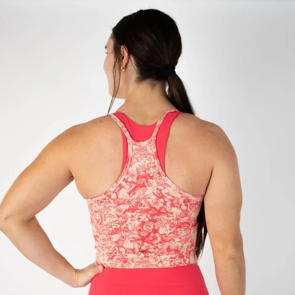 NWT Floe Flower Sketch Switch Up Crop Tank Top  Size Medium - Picture 2 of 8